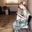 Марина на Корейском  тренажере.jpg